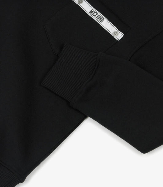 MOSCHINO BOYS BLACK SWEATSHIRT HUF09P