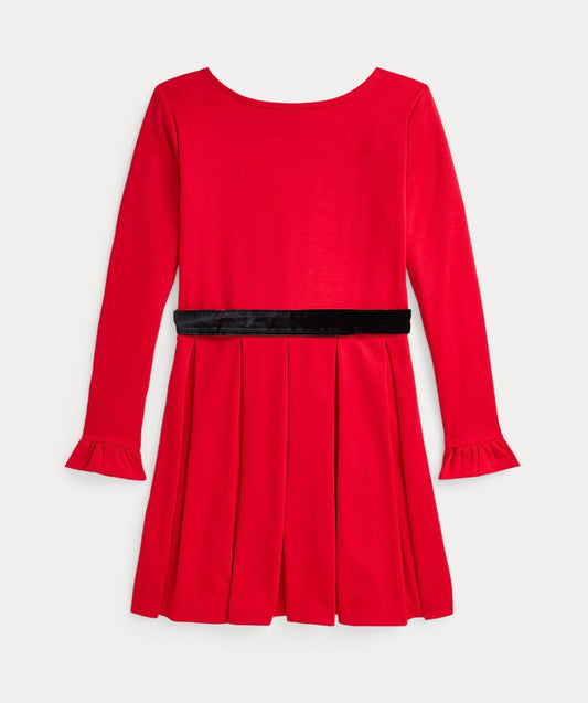 RALPH LAUREN RED BELT DRESS K244DH32