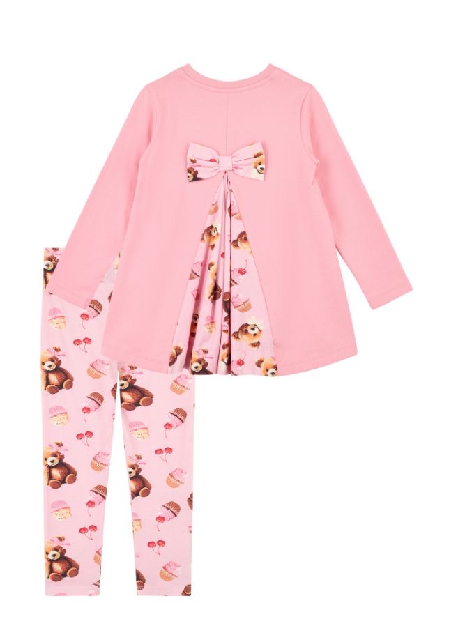A DEE MISSY PINK CUP CAKE LEGGINGS SET W252509