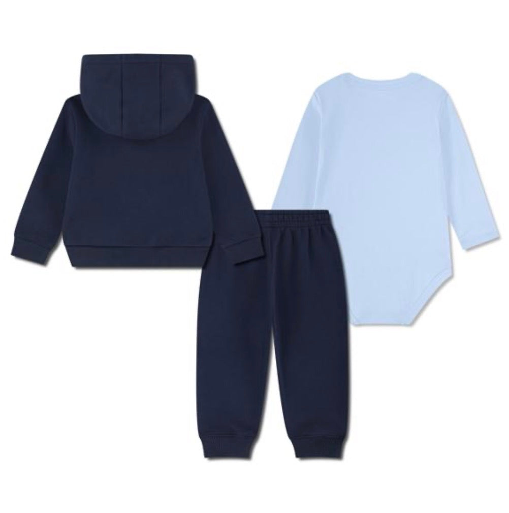 LACOSTE BABY/TODDLER PREMIER FLEECE SET IN MARINE BLUE 647192
