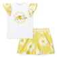 A DEE DAISY DREAMER DOROTHEA DAISY SHORT SET 2514 - BRIGHT WHITE