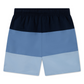 LACOSTE BOYS BLUE COLOUR BLOCK SWIM SHORTS 847464