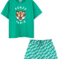 KENZO GREEN T SHIRT/SWIM SHORTS SET K61137/K61185