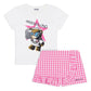 MOSCHINO PINK/WHITE SHORTS SET HDG01C