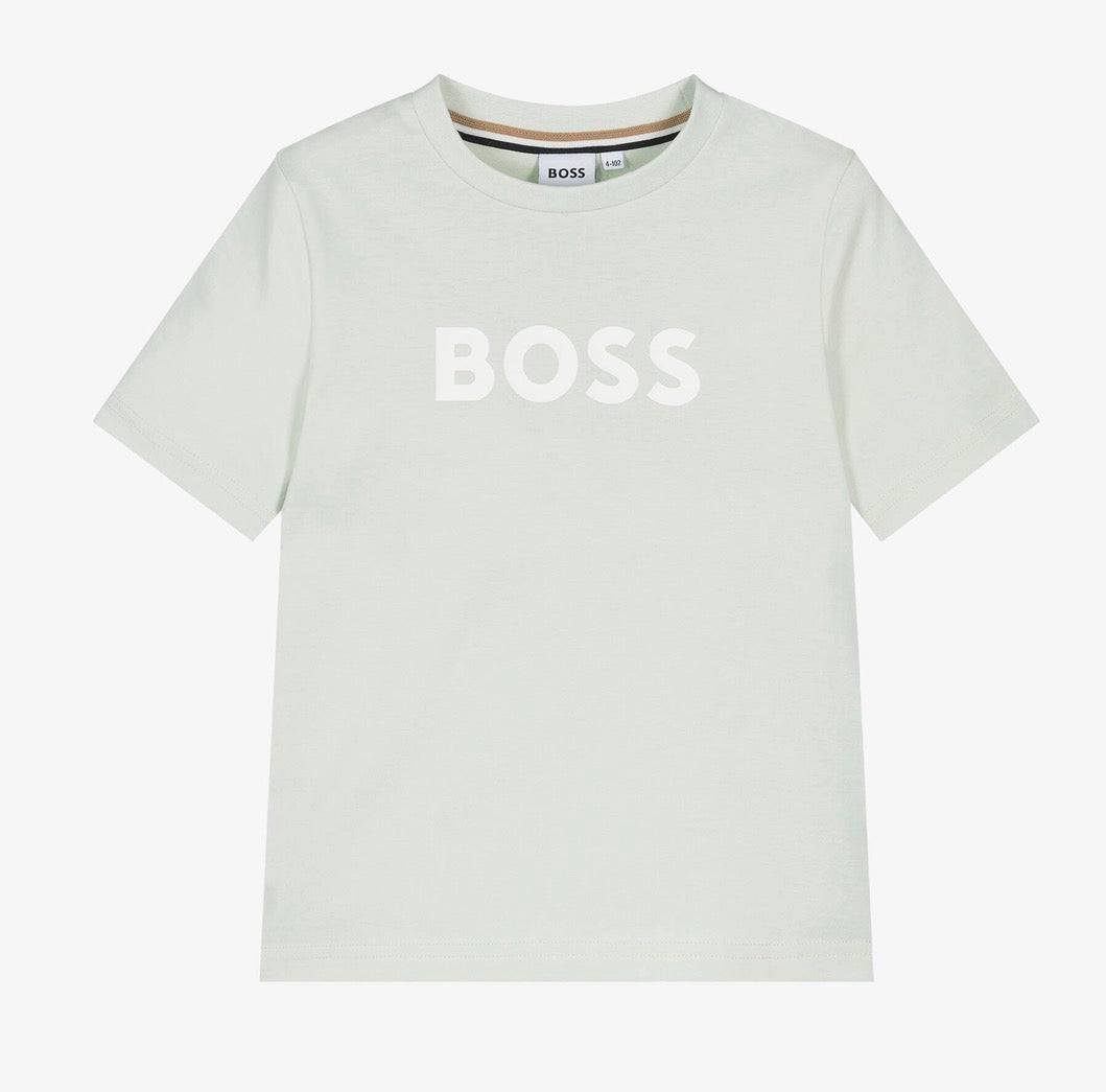 BOSS BABY/TODDLER SPROUT GREEN T SHIRT J52712 ***shorts sold separately ***
