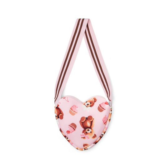 A DEE LOUISE BEAR PRINT HEART BAG W252920