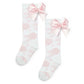 A DEE HEAVENLY HYDRANGEA COURTNEY HYDRANGEA PRINT KNEE HIGH SOCK 1901 - BRIGHT WHITE