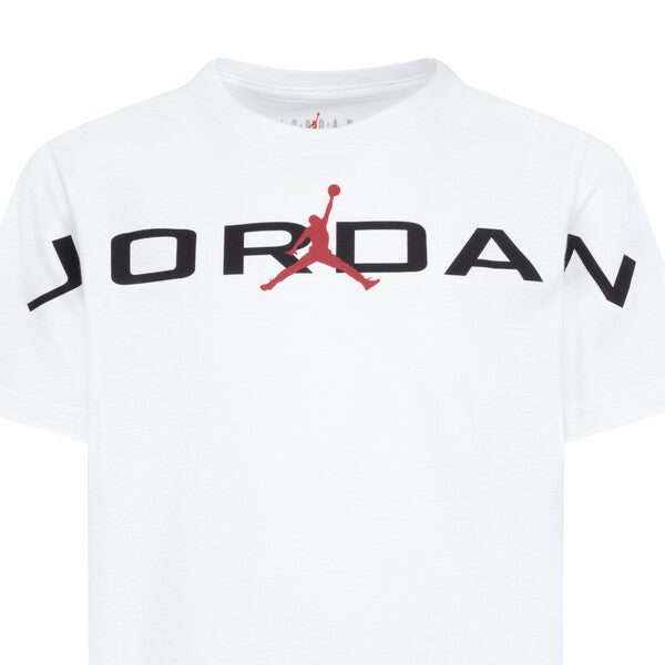 JORDAN WHITE BIG LOGO T SHIRT AIR STRETCH 95D628