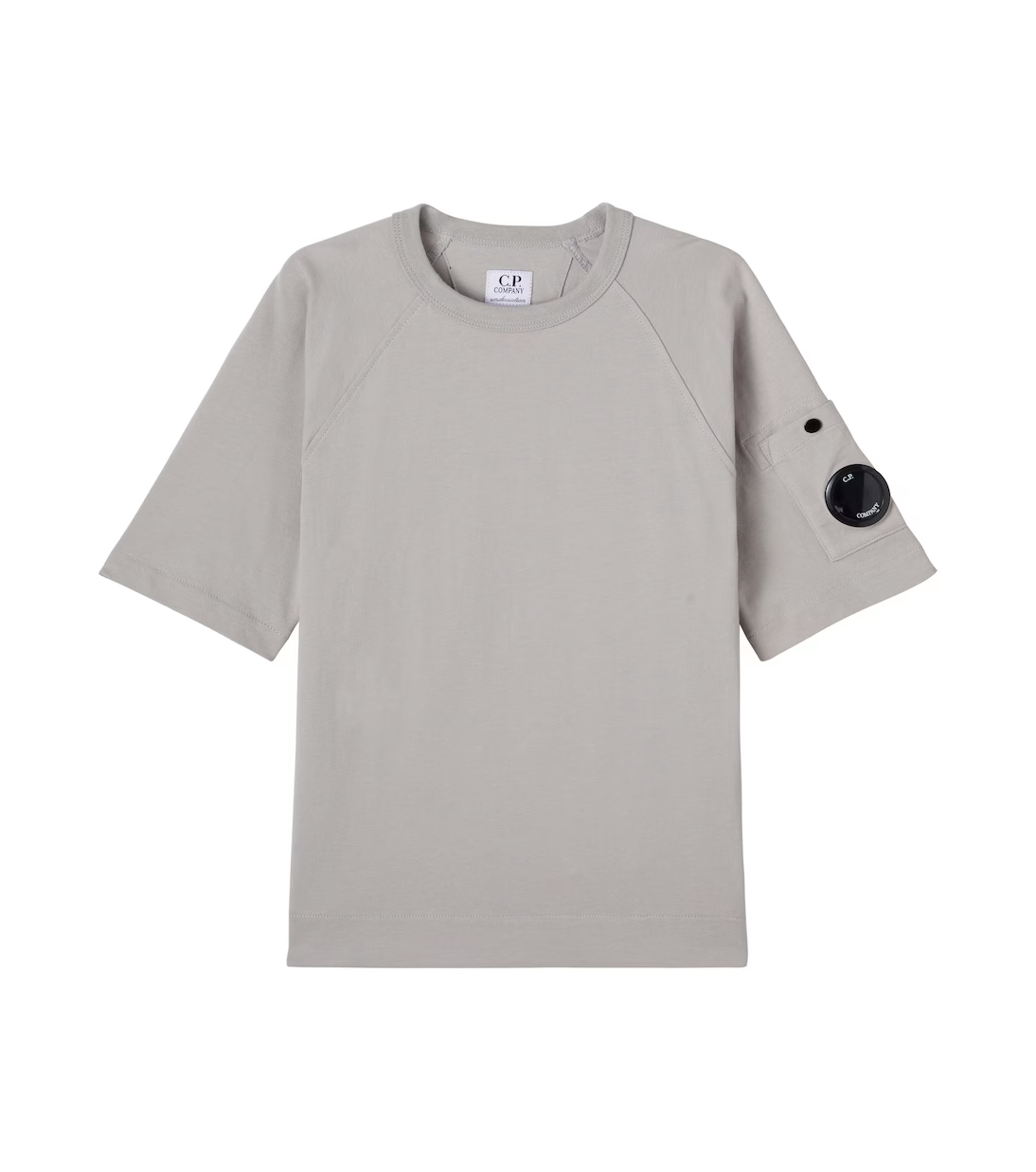 C.P COMPANY BOYS MAXI SMOKE GREY T SHIRT CMM00R
