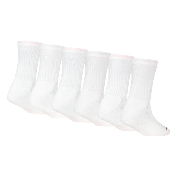 JORDAN LEGEND CREW WHITE SOCKS 6PK BJ0343