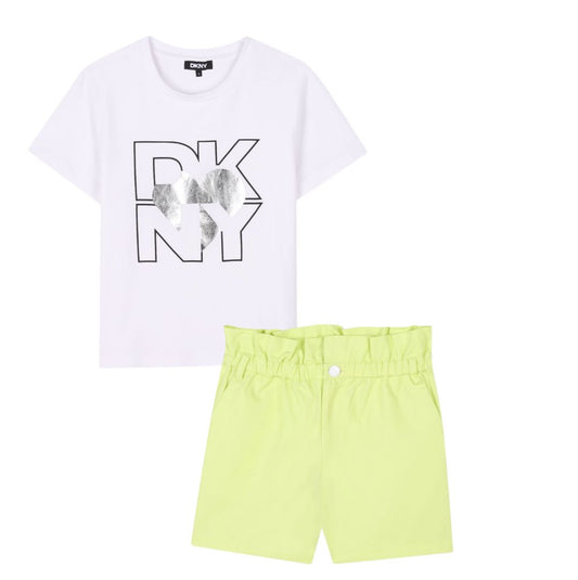 DKNY GIRLS LEMON SHORTS SET D62305/D62350