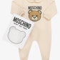 MOSCHINO BEIGE BABYGROW W/GIFTBOX MUY086