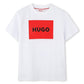 HUGO WHITE/RED T SHIRT G00334