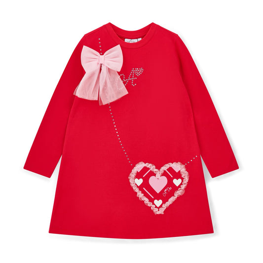 A DEE LOTUS RED HANDBAG DRESS W251706