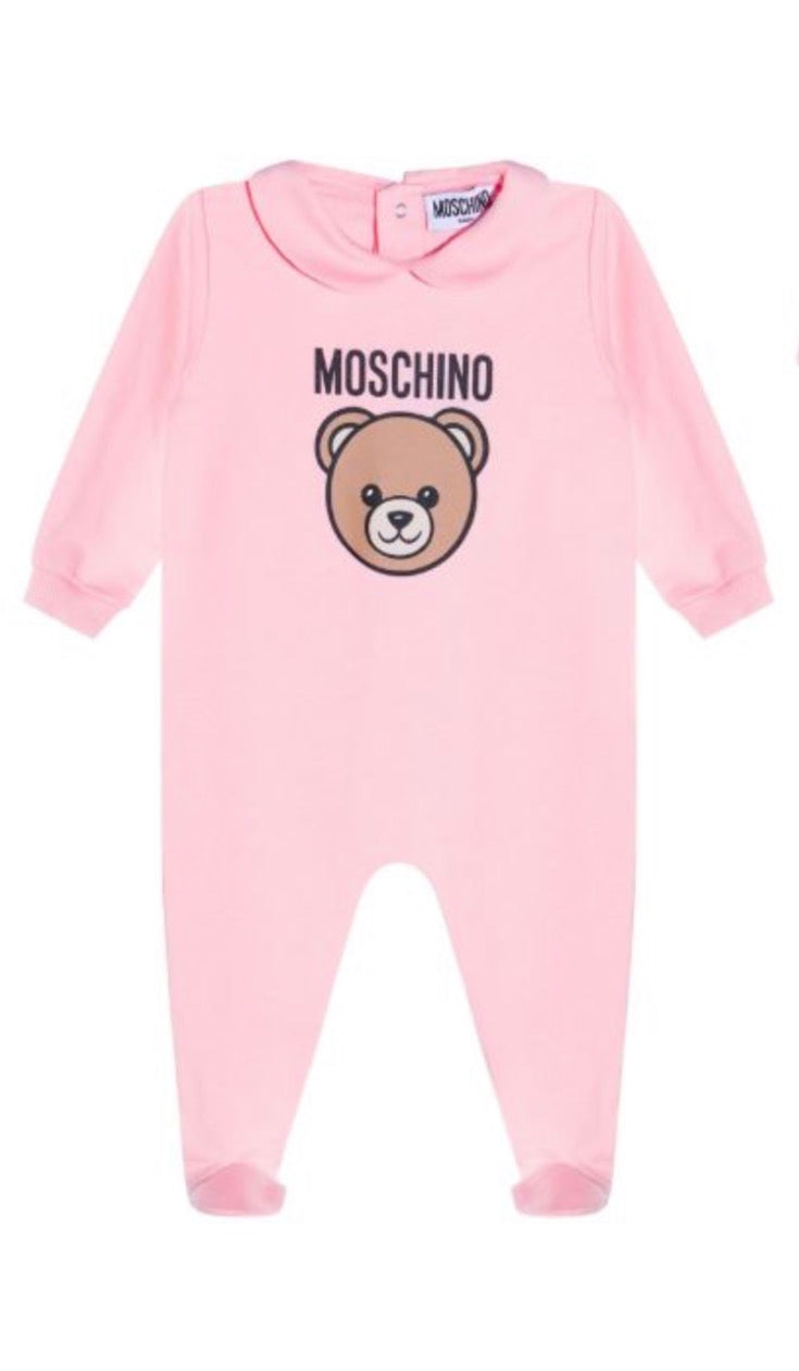 MOSCHINO NEW BORN PNK BABY GROW MUY098