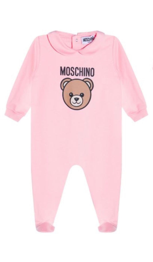 MOSCHINO NEW BORN PNK BABY GROW MUY098