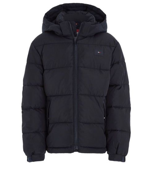 TOMMY HILFIGER NAVY PUFFER JACKET