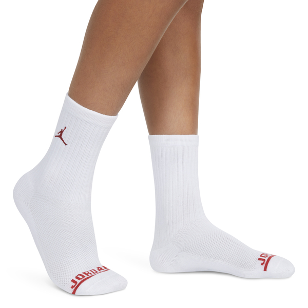 JORDAN LEGEND CREW WHITE SOCKS 6PK BJ0343