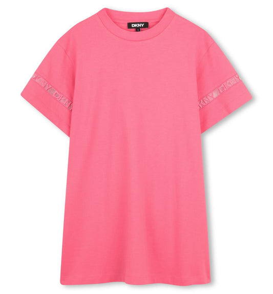 DKNY GIRLS PINK DRESS D62600