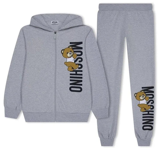 MOSCHINO GREY BEAR TRACKSUIT