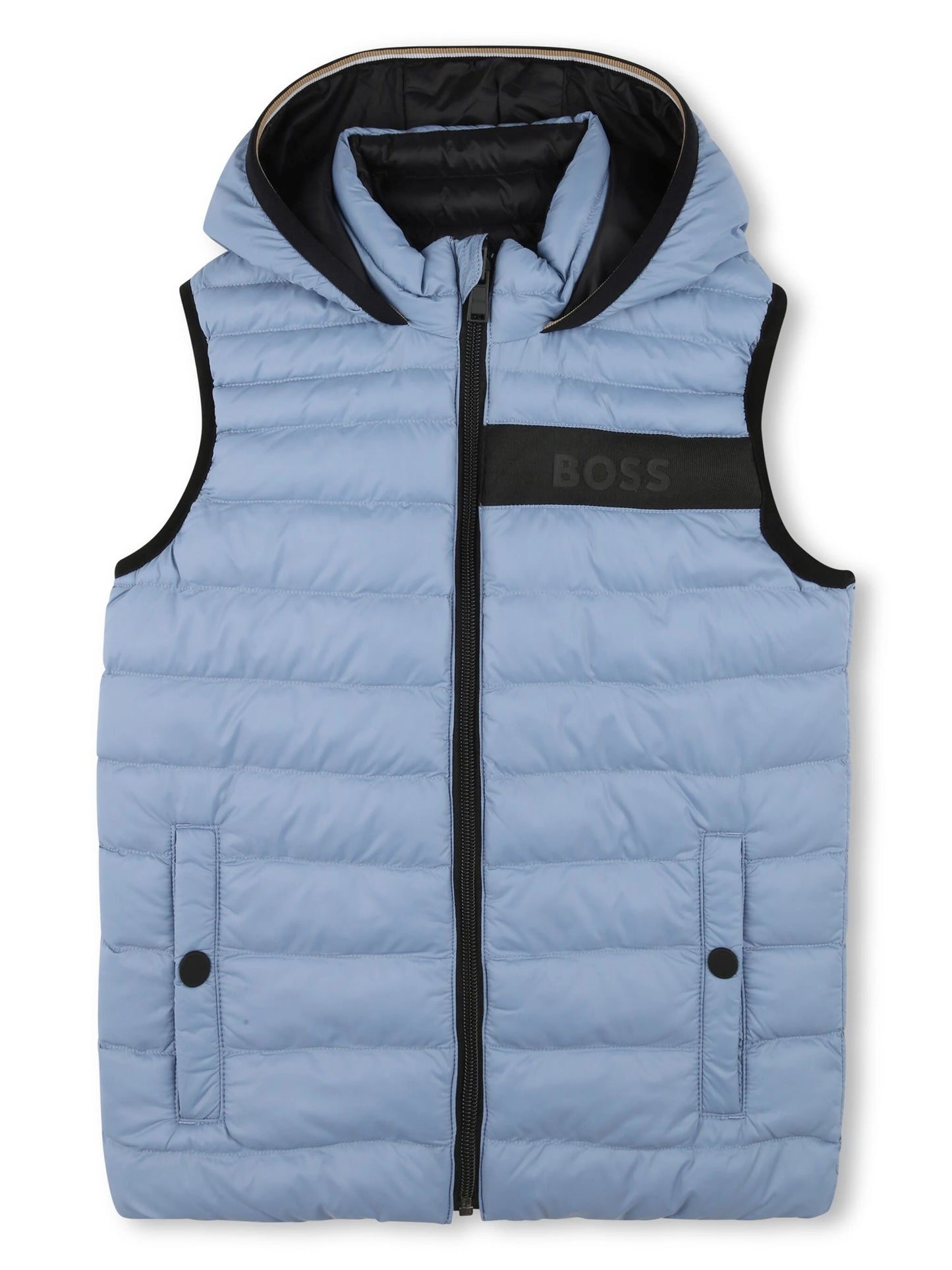 BOSS SLATE BLUE REVERSIBLE GILET J51234