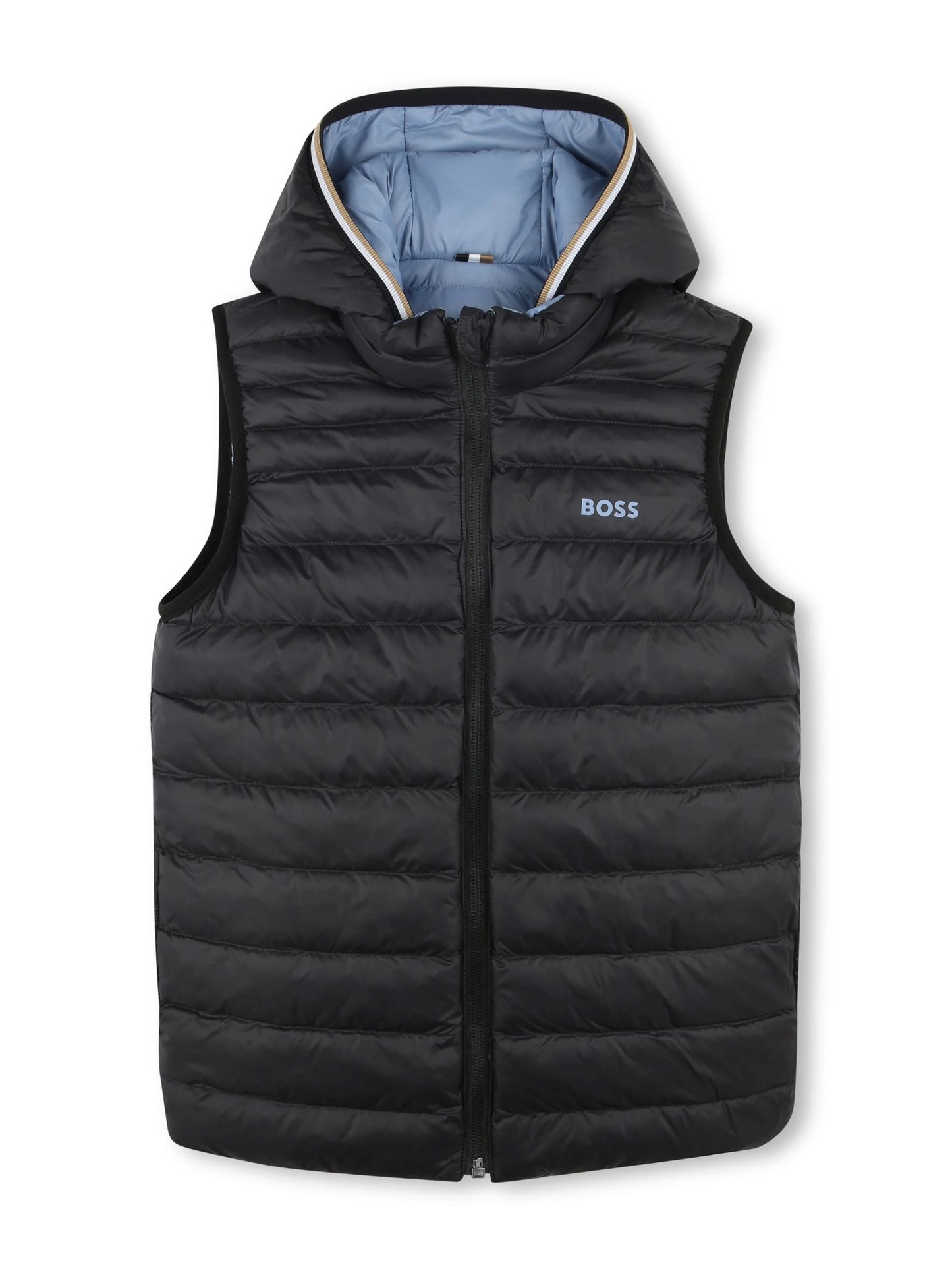 BOSS SLATE BLUE REVERSIBLE GILET J51234