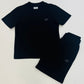 C.P COMPANY BOYS BLACK T SHIRT/SHORTS SET CMG005
