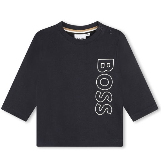 BOSS Baby Boys Navy Blue Logo T-Shirt J05A21