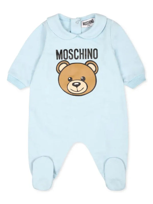 MOSCHINO KIDS SKYBLUE BABYGROW W/GIFTBOX MUY086