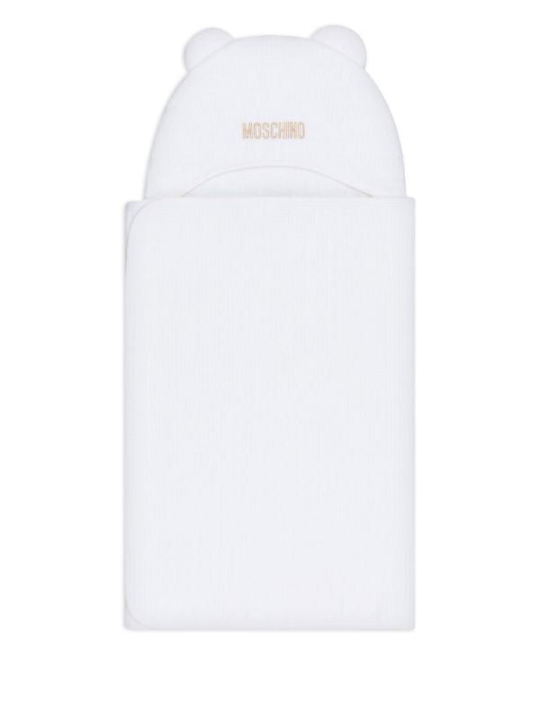 MOSCHINO WHITE BABY TOWEL MUX058