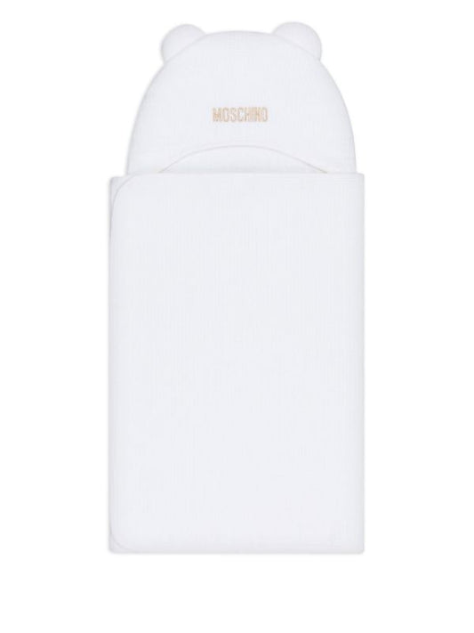 MOSCHINO WHITE BABY TOWEL MUX058