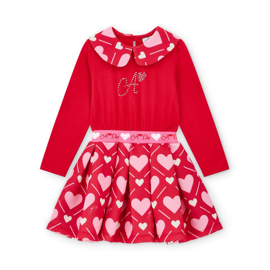 A DEE LARA RED HEART DRESS W251701