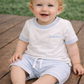DEOLINDA BABY/TODDLER BLUE SHORT SET D8V26723