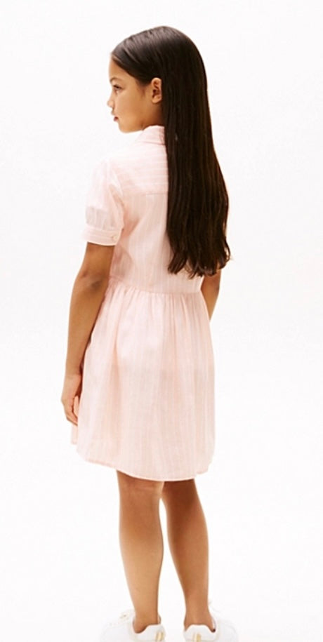 TOMMY HILFIGER PINK STRIPED DRESS 8579
