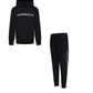 JORDAN BLACK HOODED STRETCH TRACKSUIT