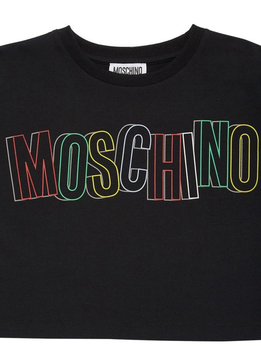 Moschino Girls Cropped T shirt Shorts Set