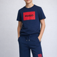 HUGO BOYS NAVY/RED LOGO T SHIRT G00572
