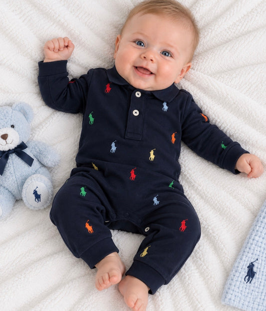 RALPH LAUREN NAVY BABY BOY BABY GROW 70117001