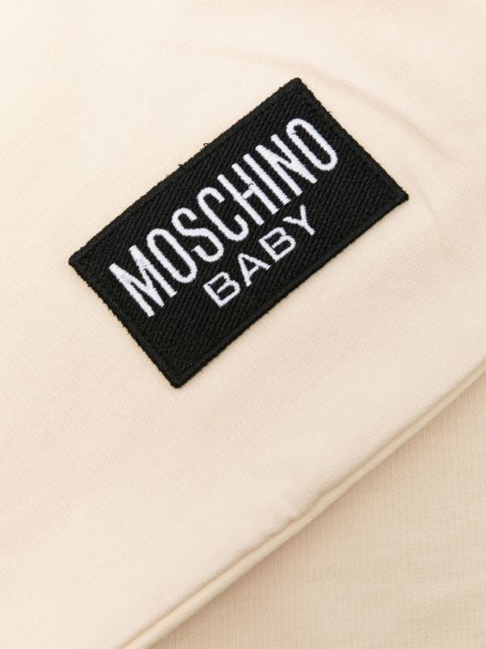 MOSCHINO BEIGE BABY BLANKET MUB00J