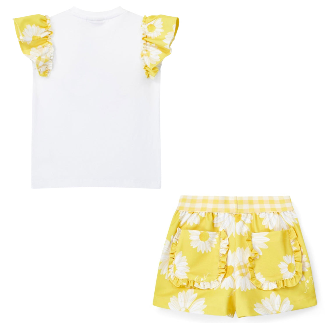 A DEE DAISY DREAMER DOROTHEA DAISY SHORT SET 2514 - BRIGHT WHITE