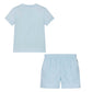 LACOSTE SKY BLUE T SHIRT/SHORTS SET TJ1122/MJ8447