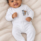 MOSCHINO WHITE BABYGROW WITH GIFT BOX MUY09K