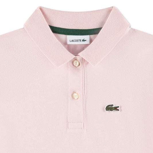 LACOSTE PINK PIQUE POLO DRESS 347900