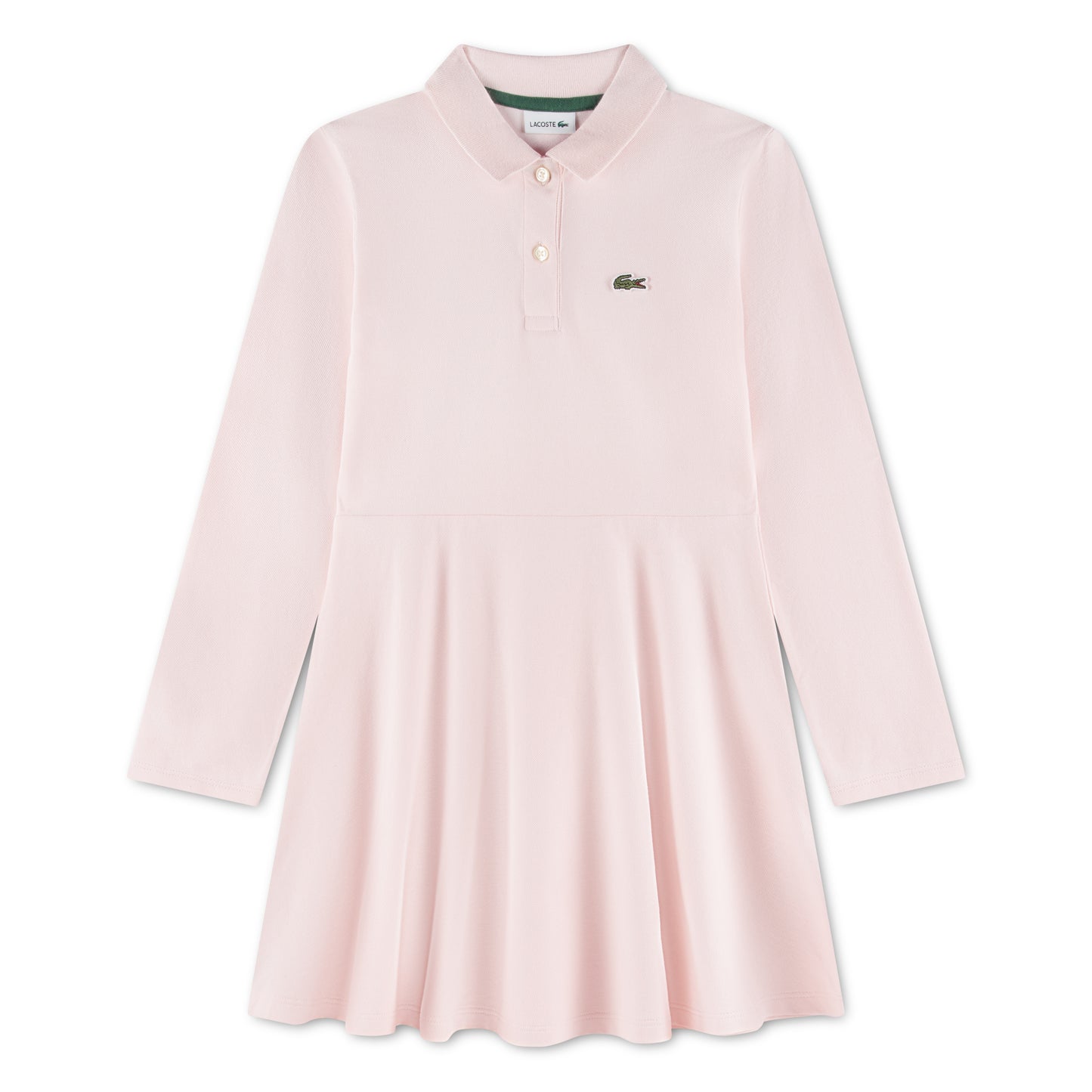 LACOSTE PINK PIQUE POLO DRESS 347900