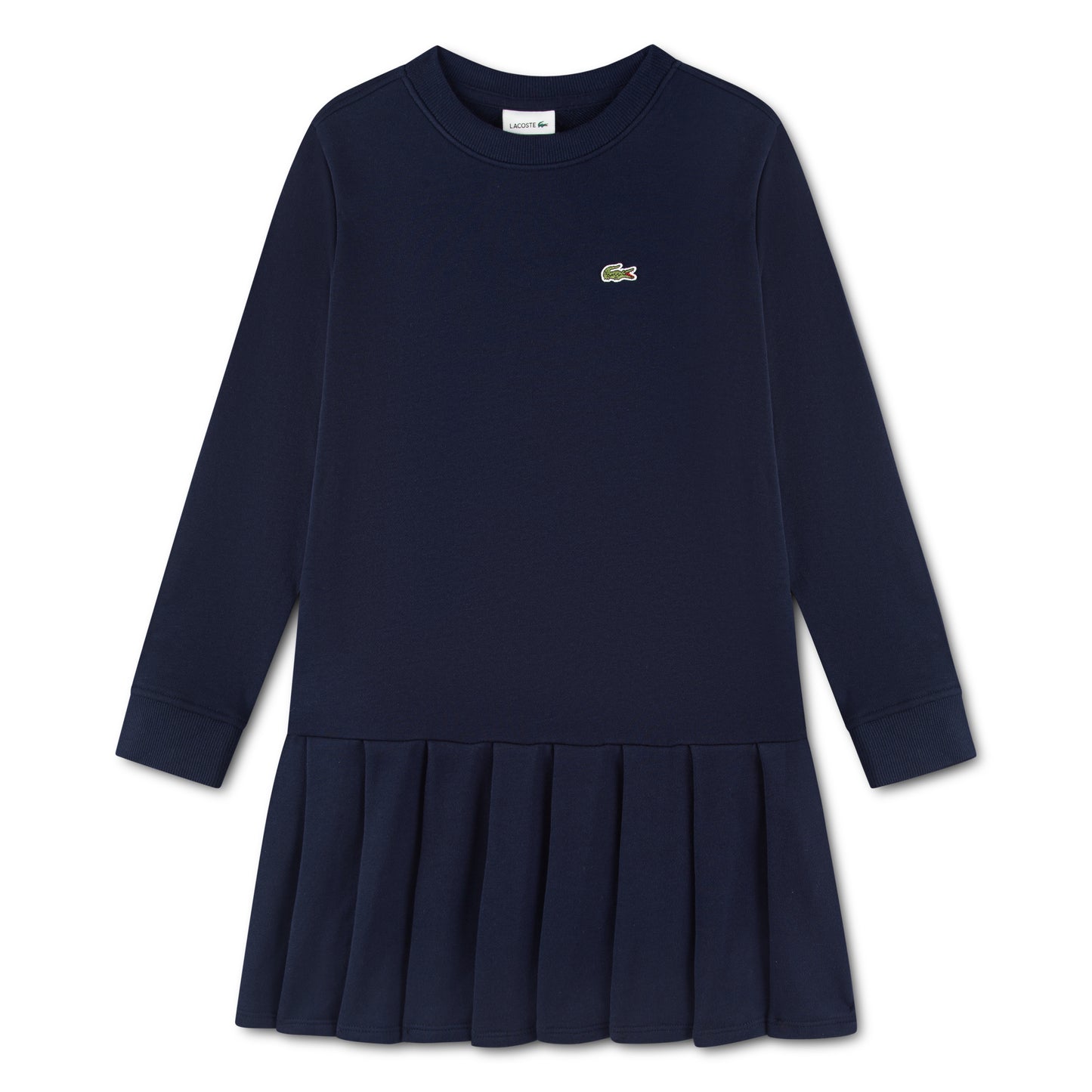 LACOSTE NAVY GIRLS PLEATED SKIRT DRESS 347901