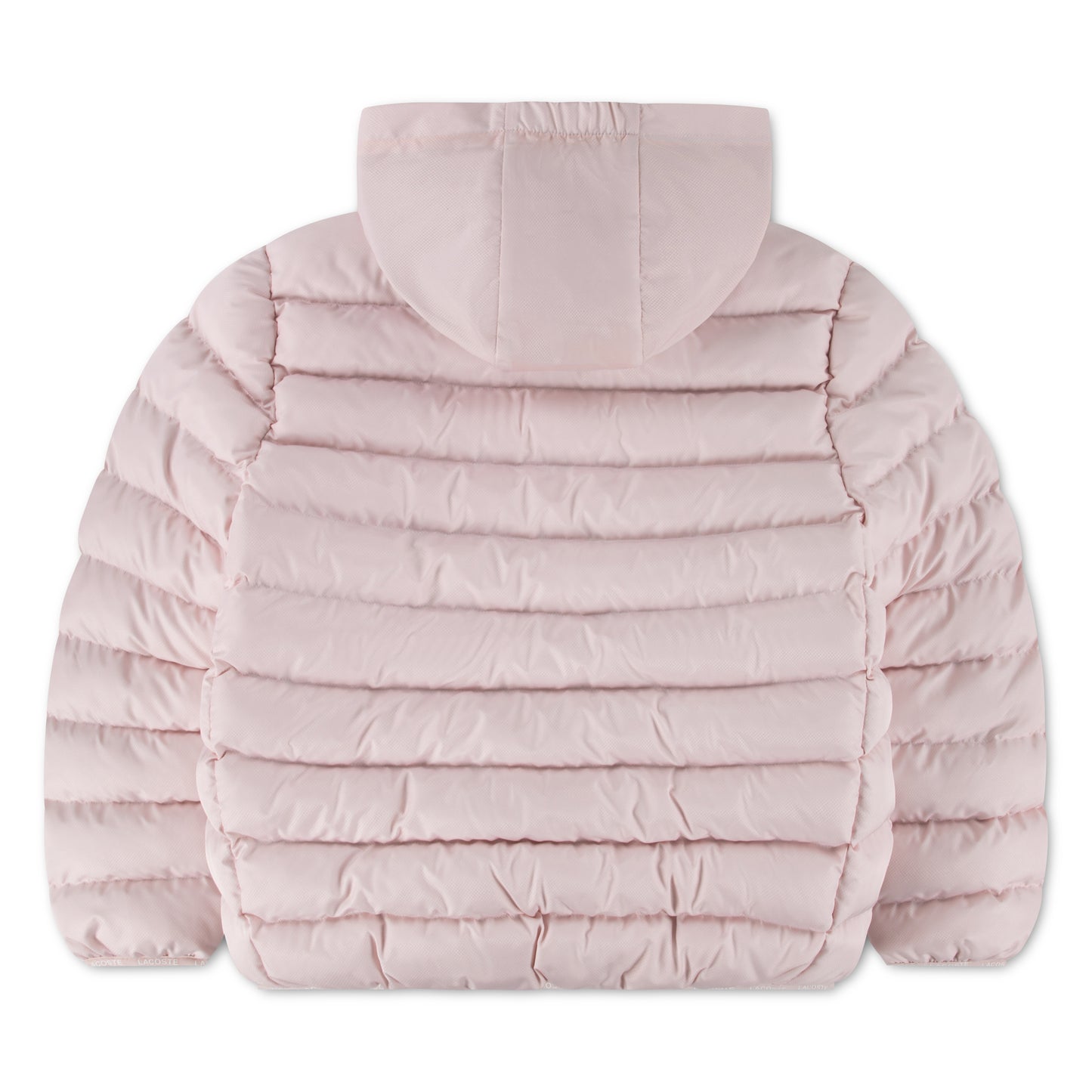 LACOSTE GIRLS PINK MID WEIGHT PUFFER JACKET 347987