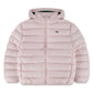 LACOSTE GIRLS PINK MID WEIGHT PUFFER JACKET 347987