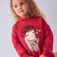 MAYORAL GIRLS RED HOODED DRESS/LEGGINGS SET 4.928