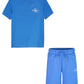 CALVIN KLEIN BLUE T SHIRT/SHORTS SET O678