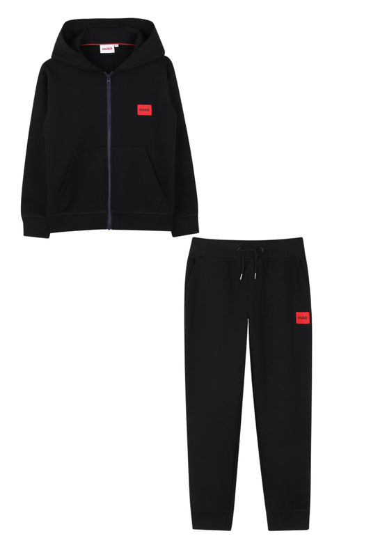 HUGO BOYS BLACK TRACKSUIT G01181/G01182